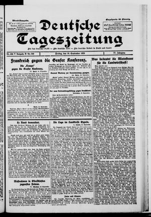 Deutsche Tageszeitung on Sep 10, 1920