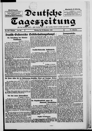 Deutsche Tageszeitung vom 13.09.1920