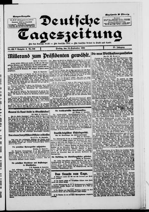 Deutsche Tageszeitung vom 24.09.1920