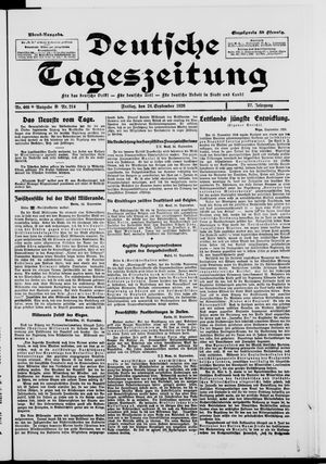 Deutsche Tageszeitung vom 24.09.1920