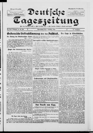 Deutsche Tageszeitung vom 02.10.1920