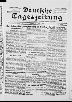 Deutsche Tageszeitung on Oct 3, 1920