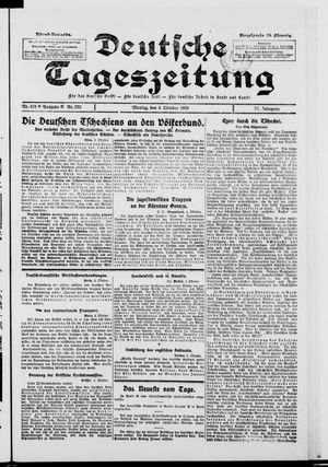 Deutsche Tageszeitung vom 04.10.1920
