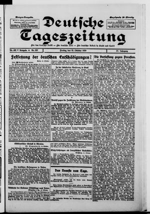 Deutsche Tageszeitung vom 15.10.1920