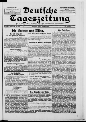 Deutsche Tageszeitung on Oct 16, 1920