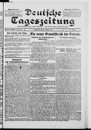 Deutsche Tageszeitung vom 23.10.1920