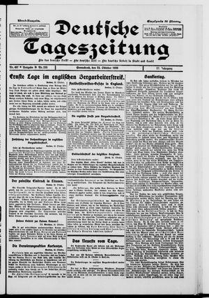 Deutsche Tageszeitung vom 23.10.1920