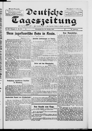 Deutsche Tageszeitung vom 30.10.1920