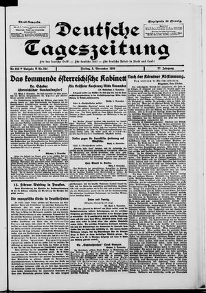 Deutsche Tageszeitung vom 05.11.1920