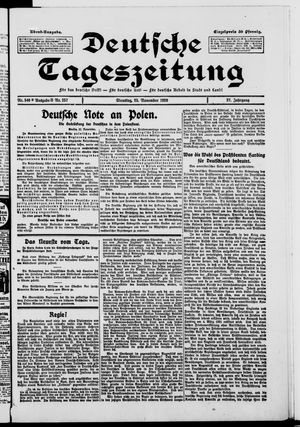 Deutsche Tageszeitung vom 23.11.1920