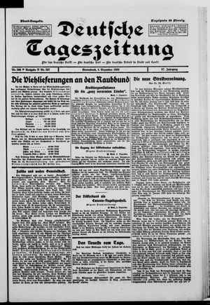 Deutsche Tageszeitung vom 04.12.1920