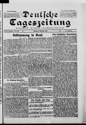 Deutsche Tageszeitung vom 06.12.1920