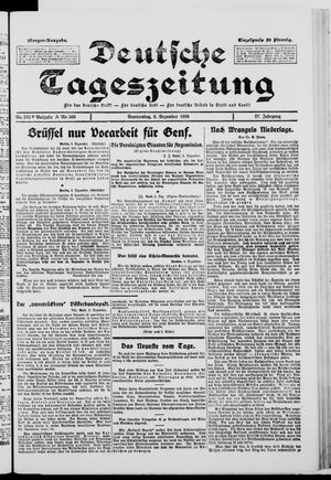 Deutsche Tageszeitung vom 09.12.1920