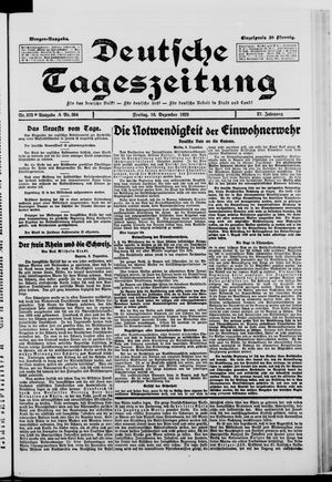 Deutsche Tageszeitung vom 10.12.1920