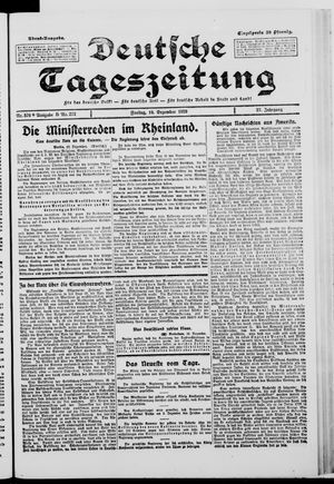 Deutsche Tageszeitung vom 10.12.1920