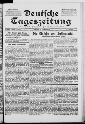 Deutsche Tageszeitung vom 16.12.1920