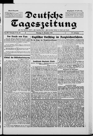 Deutsche Tageszeitung on Dec 21, 1920