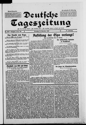 Deutsche Tageszeitung vom 28.12.1920