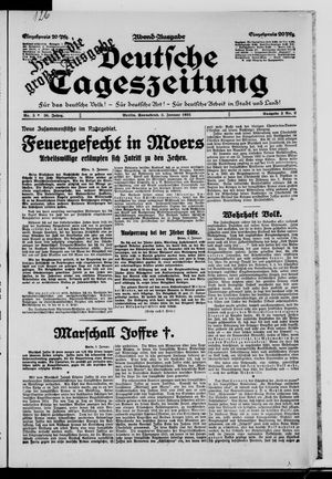 Deutsche Tageszeitung on Jan 3, 1931