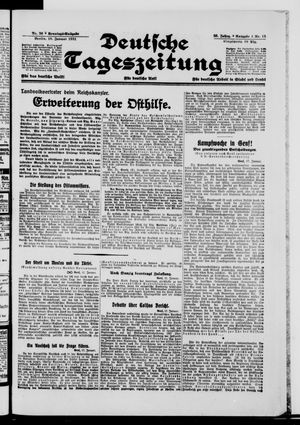 Deutsche Tageszeitung on Jan 18, 1931