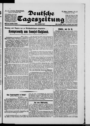 Deutsche Tageszeitung on Jan 20, 1931