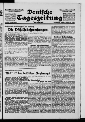 Deutsche Tageszeitung on Jan 27, 1931