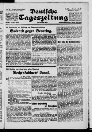 Deutsche Tageszeitung on Jan 27, 1931