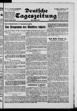 Deutsche Tageszeitung vom 28.01.1931