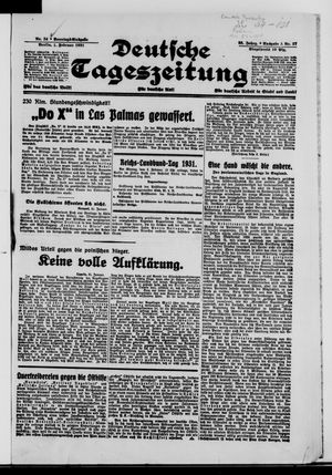 Deutsche Tageszeitung on Feb 1, 1931