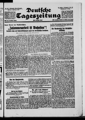 Deutsche Tageszeitung vom 04.02.1931