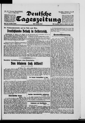 Deutsche Tageszeitung vom 03.03.1931