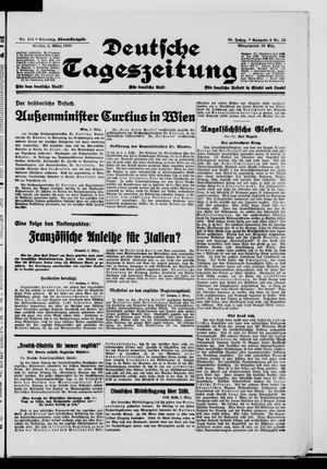 Deutsche Tageszeitung vom 03.03.1931