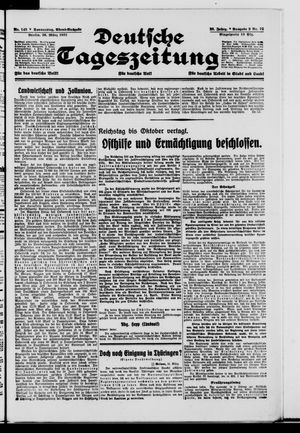 Deutsche Tageszeitung vom 26.03.1931