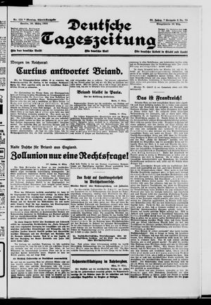 Deutsche Tageszeitung vom 30.03.1931