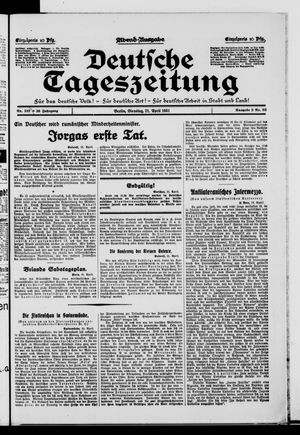 Deutsche Tageszeitung on Apr 21, 1931
