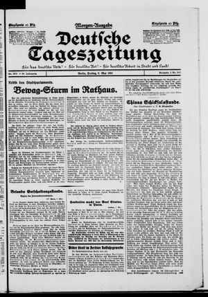 Deutsche Tageszeitung vom 08.05.1931