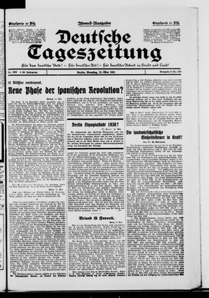 Deutsche Tageszeitung vom 12.05.1931
