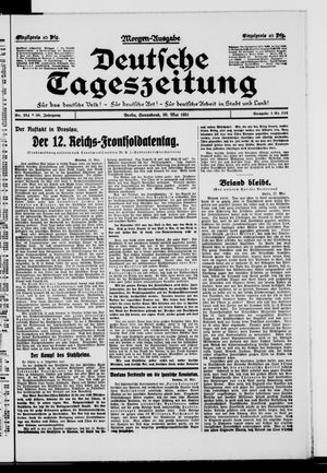 Deutsche Tageszeitung vom 30.05.1931