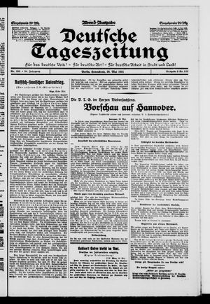 Deutsche Tageszeitung vom 30.05.1931