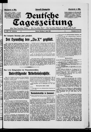 Deutsche Tageszeitung vom 05.06.1931