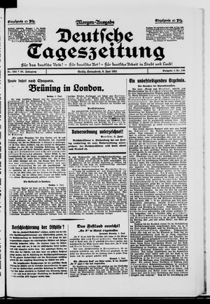 Deutsche Tageszeitung on Jun 6, 1931