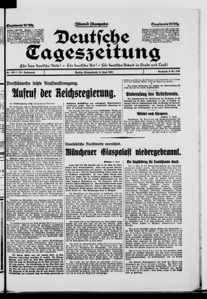 Deutsche Tageszeitung on Jun 6, 1931