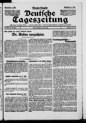 Deutsche Tageszeitung vom 19.06.1931