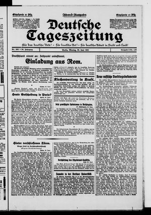 Deutsche Tageszeitung vom 29.06.1931