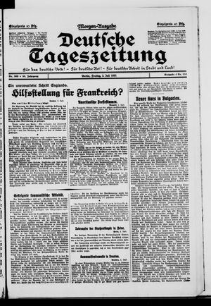 Deutsche Tageszeitung vom 03.07.1931