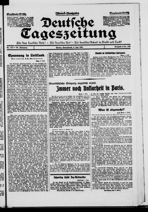 Deutsche Tageszeitung vom 04.07.1931