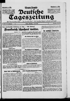 Deutsche Tageszeitung vom 07.07.1931