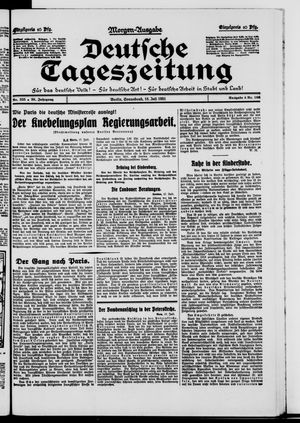 Deutsche Tageszeitung vom 18.07.1931