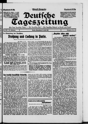 Deutsche Tageszeitung vom 18.07.1931
