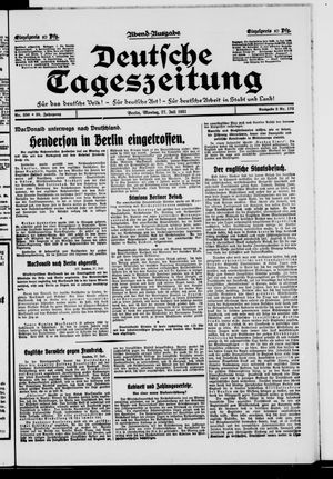 Deutsche Tageszeitung on Jul 27, 1931